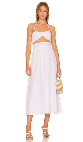 Boat Linen Dress in White | Revolve Clothing (Global)