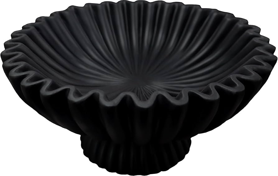 10" Large Decorative Bowl decor, Scalloped Bowls for Modern Home Decor,Ruffle Decor,Stylish Key B... | Amazon (US)