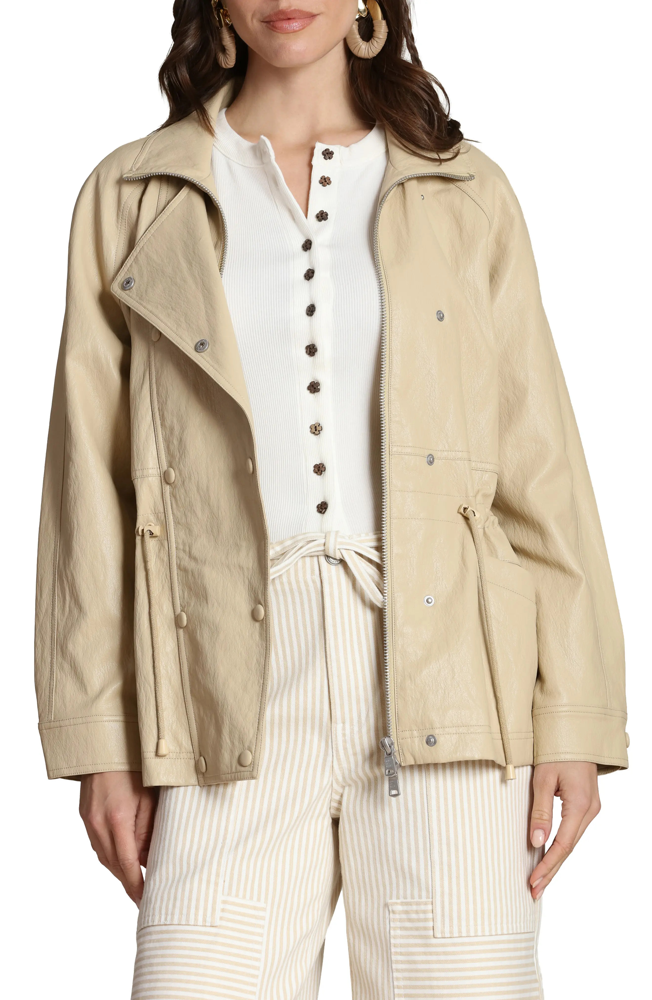 Avec Les Filles Faux-Ever Leather\u2122 Anorak (Women) | Nordstromrack | Nordstrom Rack
