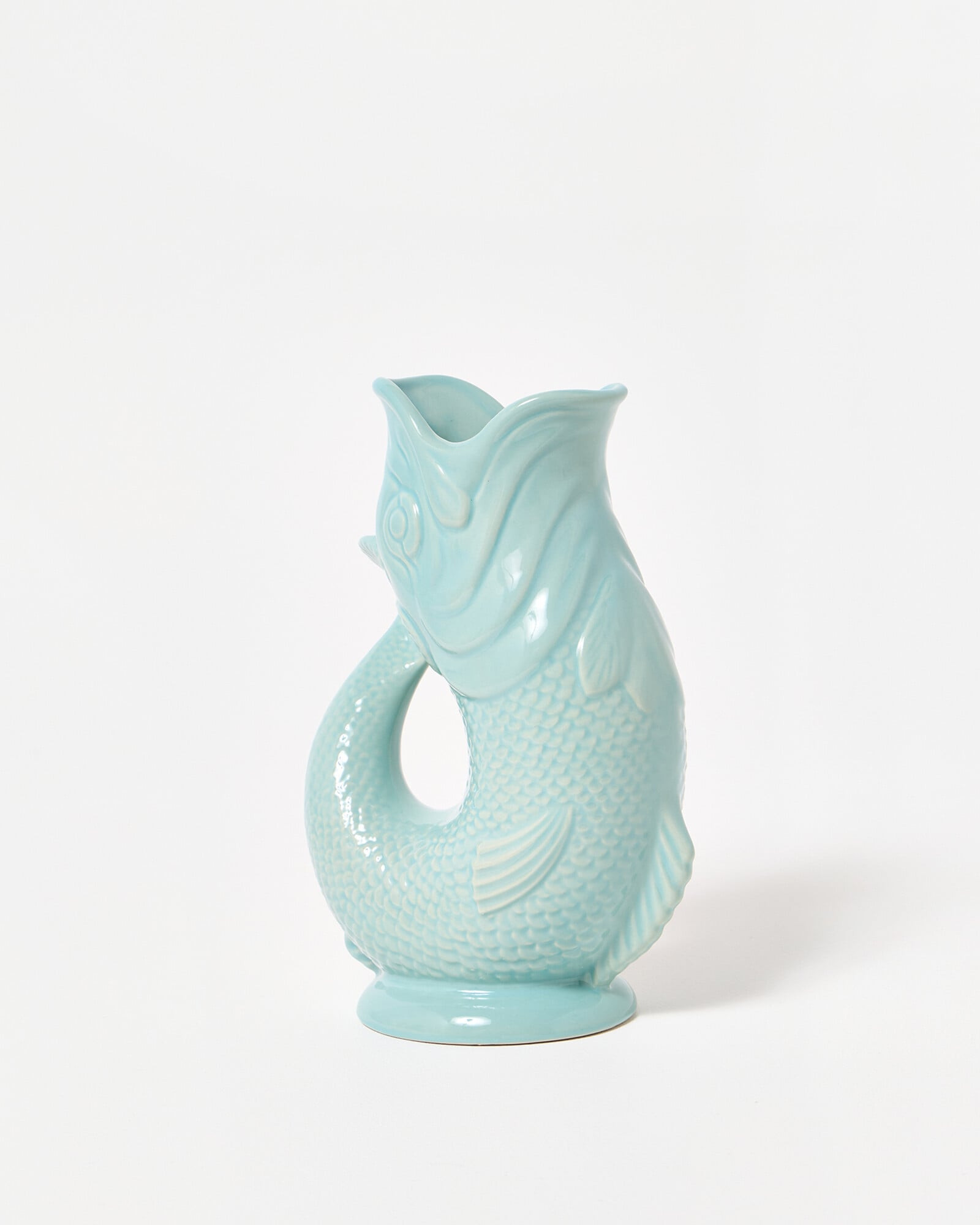 Blue Ceramic Gluggle Jug Large | Oliver Bonas | Oliver Bonas (Global)