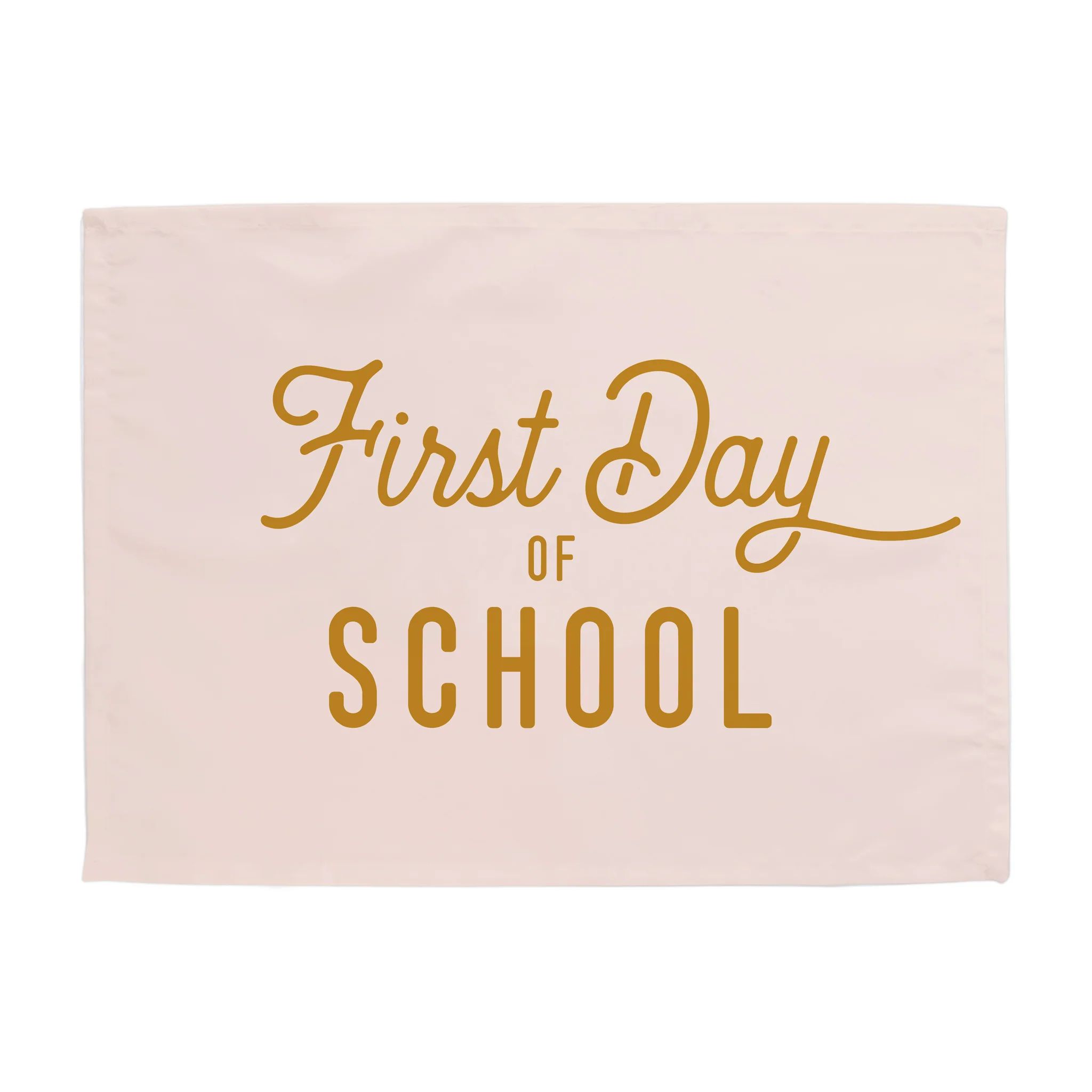 {Pink & Gold} First Day of School Banner | Hunny Prints