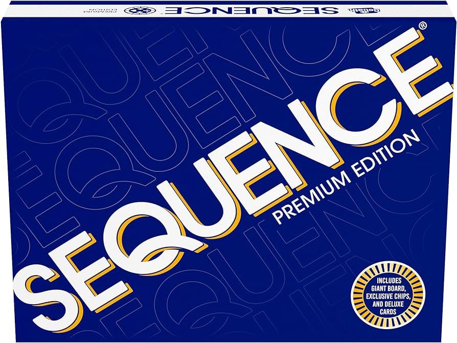 Sequence Premium Edition - Stunning Set with Giant Board (20.25 x 26.25 inches), Exclusive Chips ... | Amazon (US)