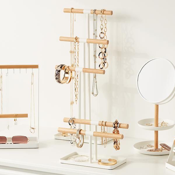 Yamazaki Tosca Necklace Stand | The Container Store