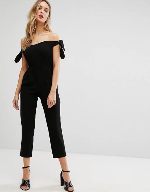 New Look Bardot Tie Sleeve Cropped JumpsuitOut of stock :-(MORE FROM: | ASOS US