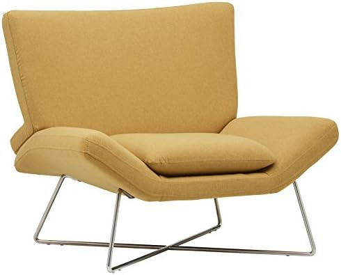 Amazon Brand – Rivet Farr Lotus Accent Chair, 39.8"W, Canary | Amazon (US)