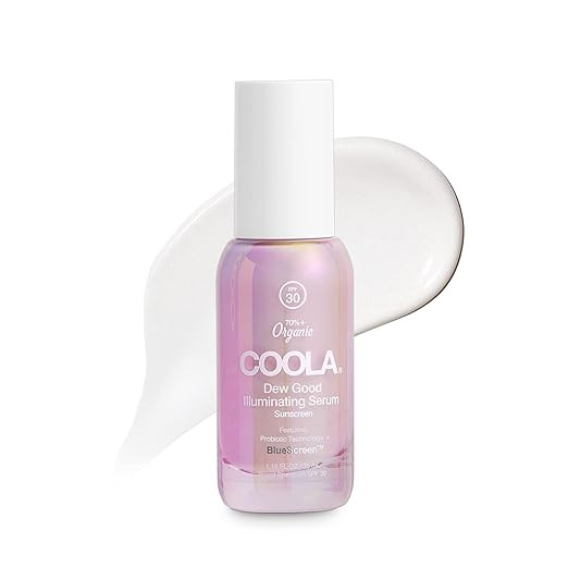 COOLA Organic Dew Good Illuminating Probiotic Serum with SPF 30, Dermatologist Tested Sunscreen w... | Amazon (US)