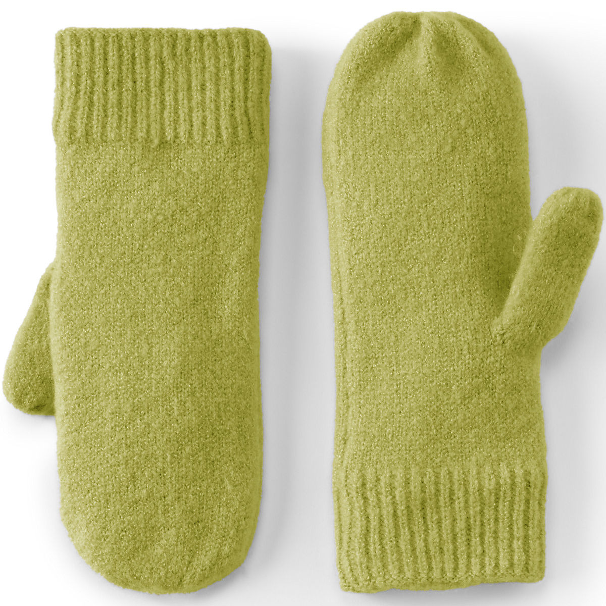 Women's Cashtouch Knit Mittens | Lands' End (US)