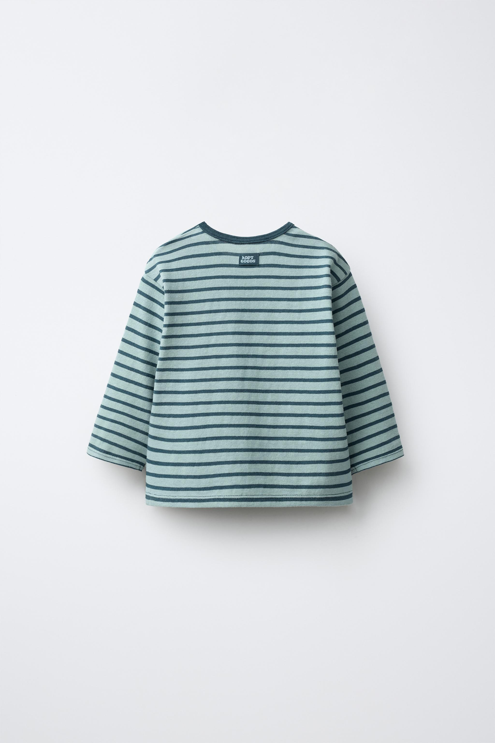 STRIPED LABEL T-SHIRT | Zara US