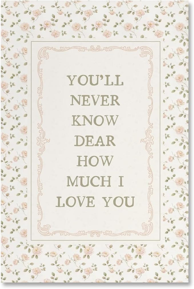 Youll Never Know Nursery Inspirational Quote Wall Art Farmhouse Girls Room Decor Print Pale Sage ... | Amazon (US)