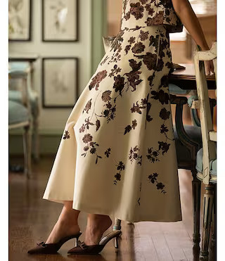 Antonio Melani x Style Bungalow Chintz Floral Coordinating Canvas Side Pocket A-Line Skirt | Dill... | Dillard's