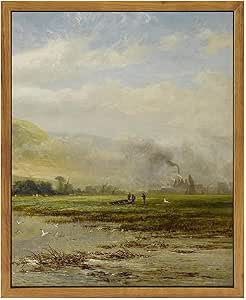 WITCOLOR Framed Large Canvas Wall Art, 12×16in Vintage Wall Art Decor for Living Room Nature Lan... | Amazon (US)