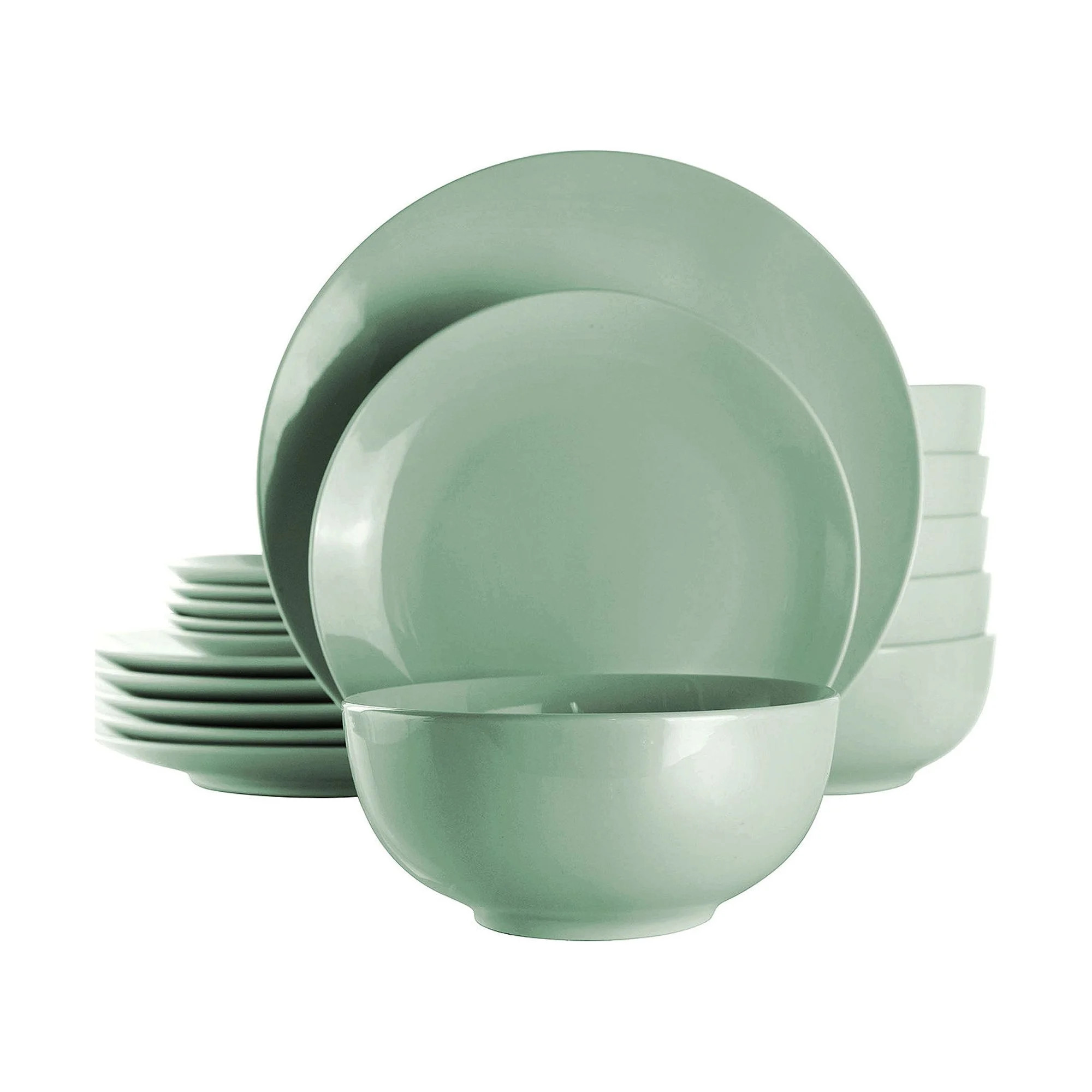 Elama Luna 18 Piece Porcelain Dinnerware Set, Service for 6 | Walmart (US)