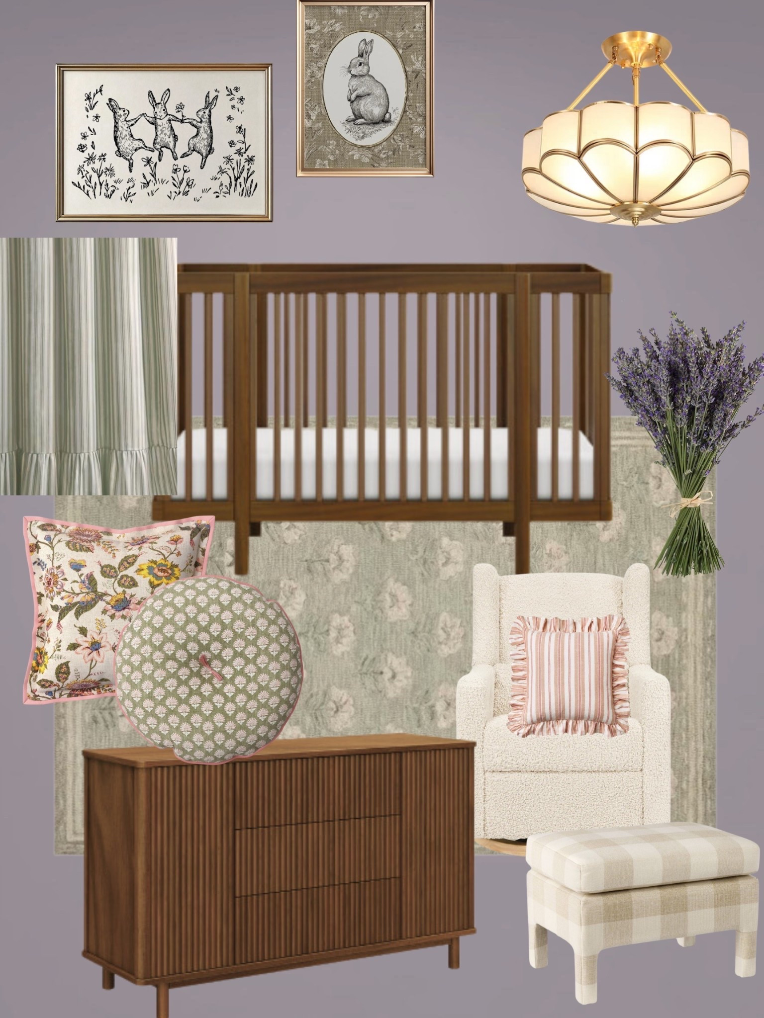Purple girls nursery 
