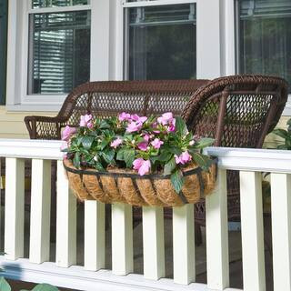 Vigoro 24 in. Metal English Horse Trough Coco Planter HTR24TBVG | The Home Depot