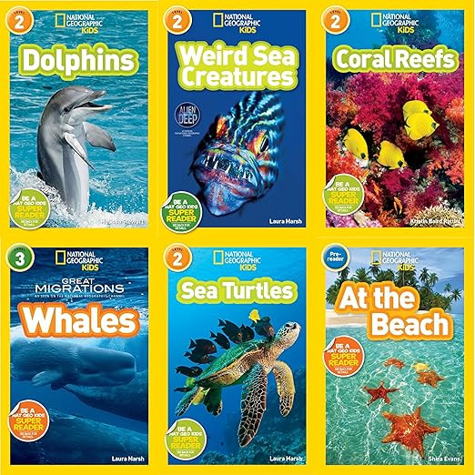 National Geographic Kids Ocean Life Six Book Set : Weird Sea Creatures, Dolphins,Coral Reefs, At ... | Amazon (US)
