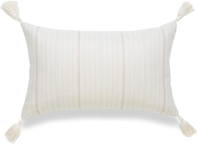 Hofdeco Coastal Coastal Patio Indoor Outdoor Lumbar Pillow Cover ONLY for Backyard, Couch, Sofa, ... | Amazon (US)