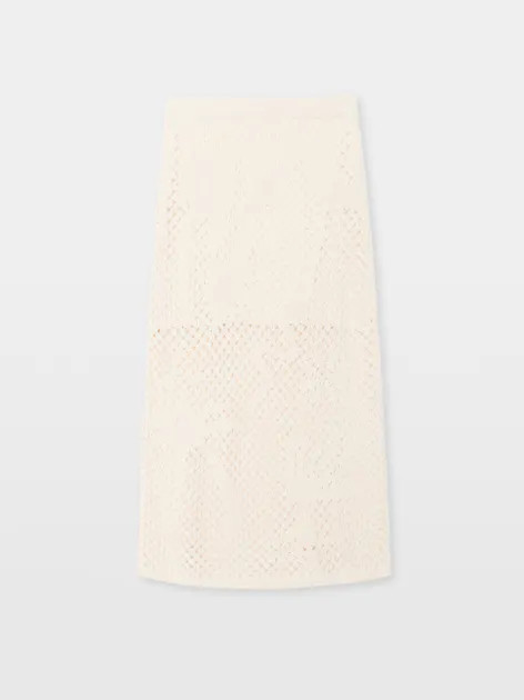 Soly Maxi Skirt In Linen And Cotton Ecru | Zadig&Voltaire | Zadig et Voltaire (US)
