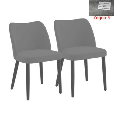 2PCS Gray Linen Upholstered Dining Chairs - Heart-Shaped Back & Solid Wood Legs for Dining Room | Target