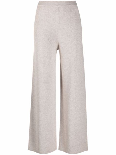 wide-leg knit trousers | Farfetch (UK)