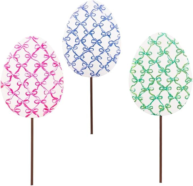 The Round Top Collection-Bowtiful Eggs, S/3 Decorative Ornament | Amazon (US)