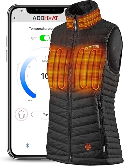 Women's Heated Vest with Battery Included - 4 Warming Zones, Bluetooth App Control, Outdoor Insul... | Amazon (US)