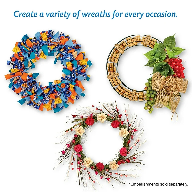 FloraCraft Wire Wreath Form 18 inch Green | Walmart (US)