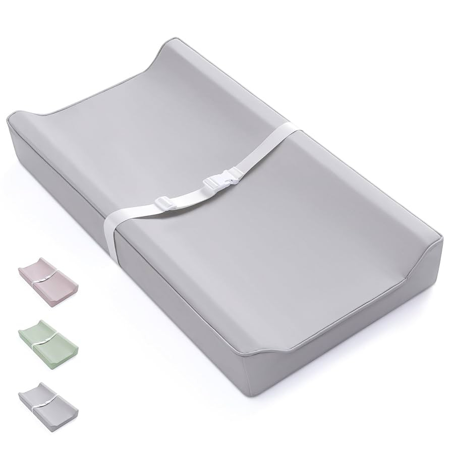Blissful Diary Vegan Leather Baby Changing Pad with Waterproof & Wipe-Clean PU Cover, Standard Si... | Amazon (US)