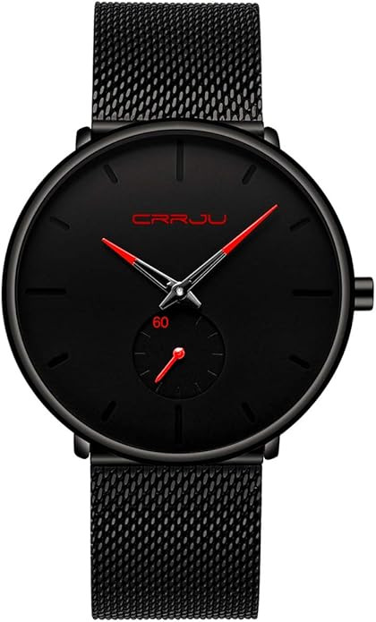 Mens Watches Ultra-Thin Minimalist Waterproof - Fashion Wrist Watch for Men Unisex Dress with Sta... | Amazon (US)