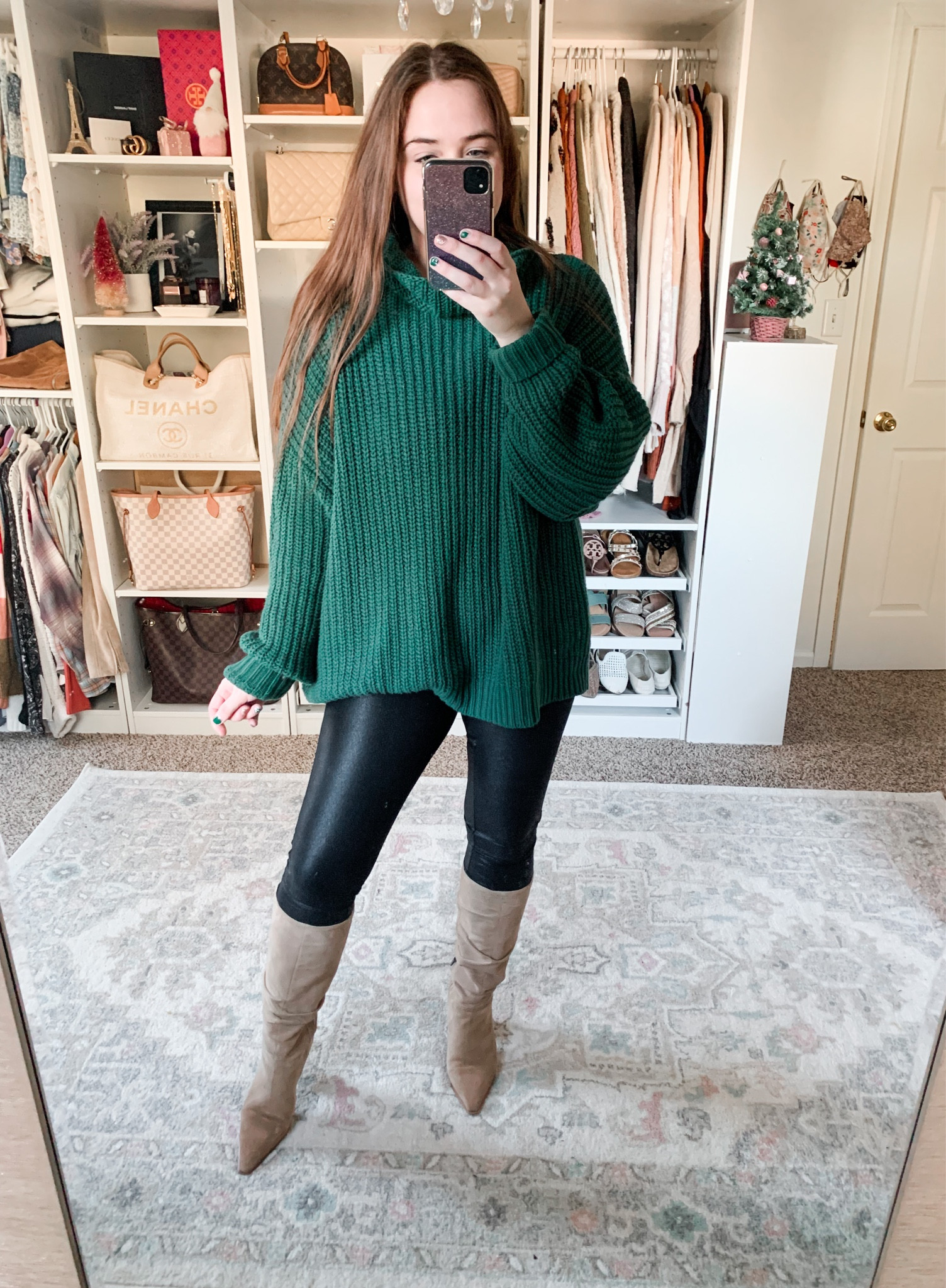 Fall outfits
Fall outfit
Fall fashion
Fall sweater
Turtleneck sweater
Faux leather leggings
Knee high boots 

#ltkfall

#LTKCon #LTKSeasonal #LTKunder100