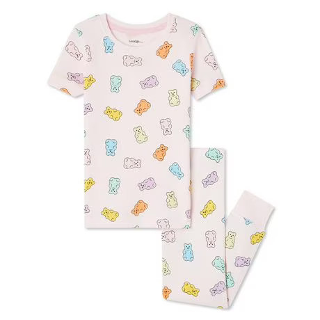 George Toddler Girls' Cotton Pajamas 2-Piece Set | Walmart (CA)