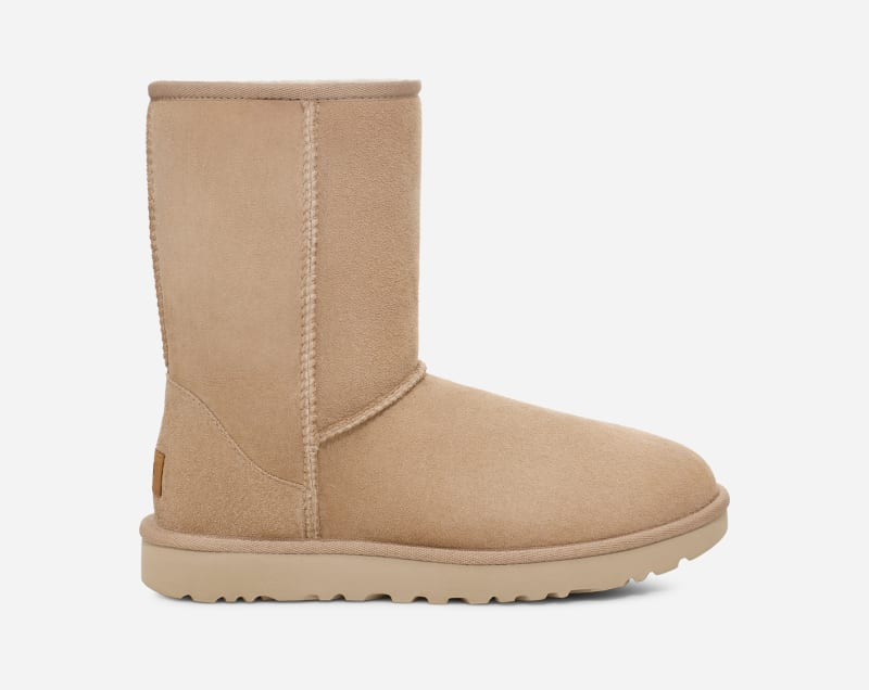 UGG® Women's Classic Short II Sheepskin Classic Boots in Tan/, Size 8 | UGG (US)