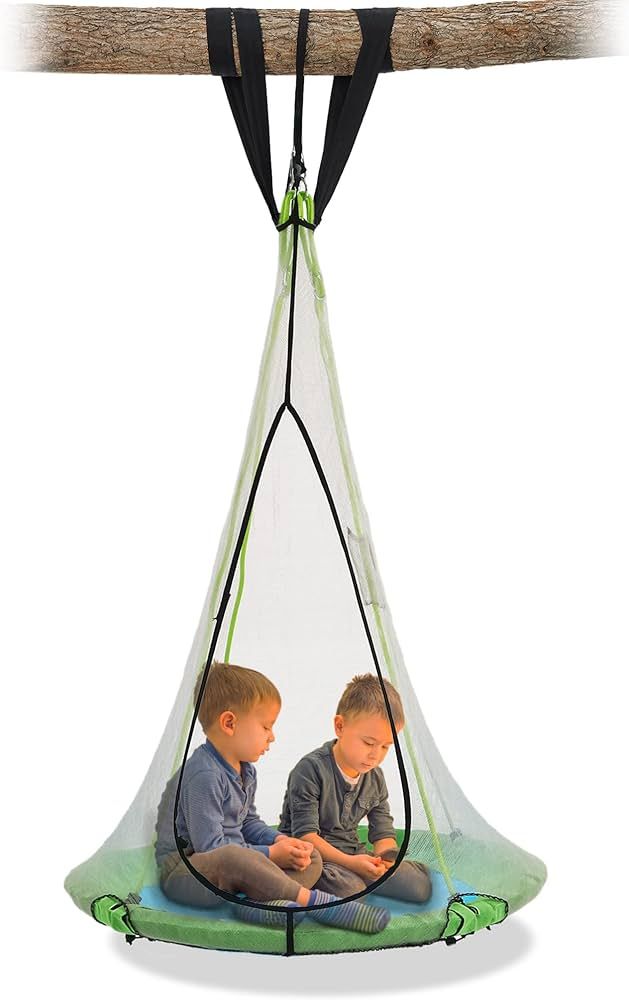 SkyBound 39 Inch Tree Swing Saucer Swing - 700LB Weight Capacity - Outdoor Swing with Hanging Str... | Amazon (US)