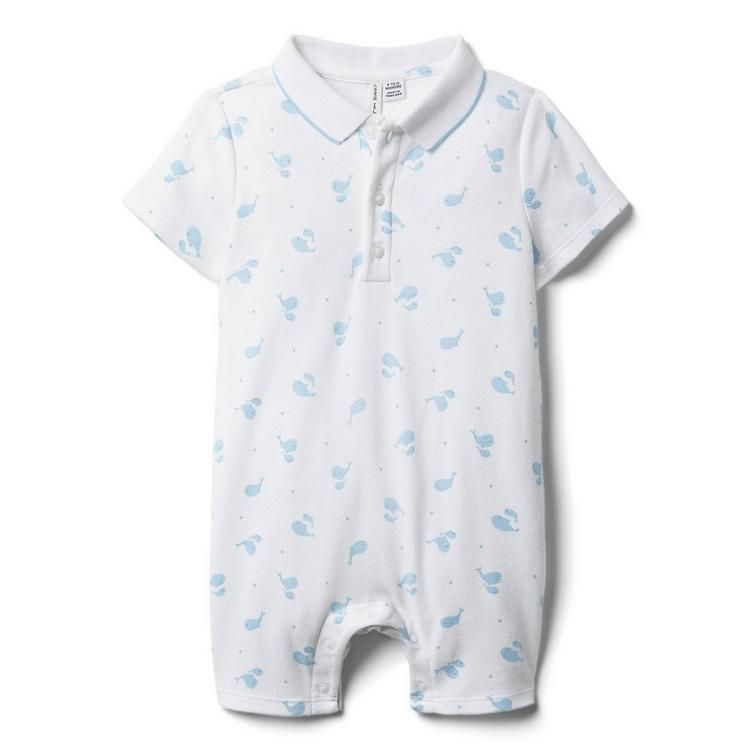 Baby Whale Polo Romper | Janie and Jack