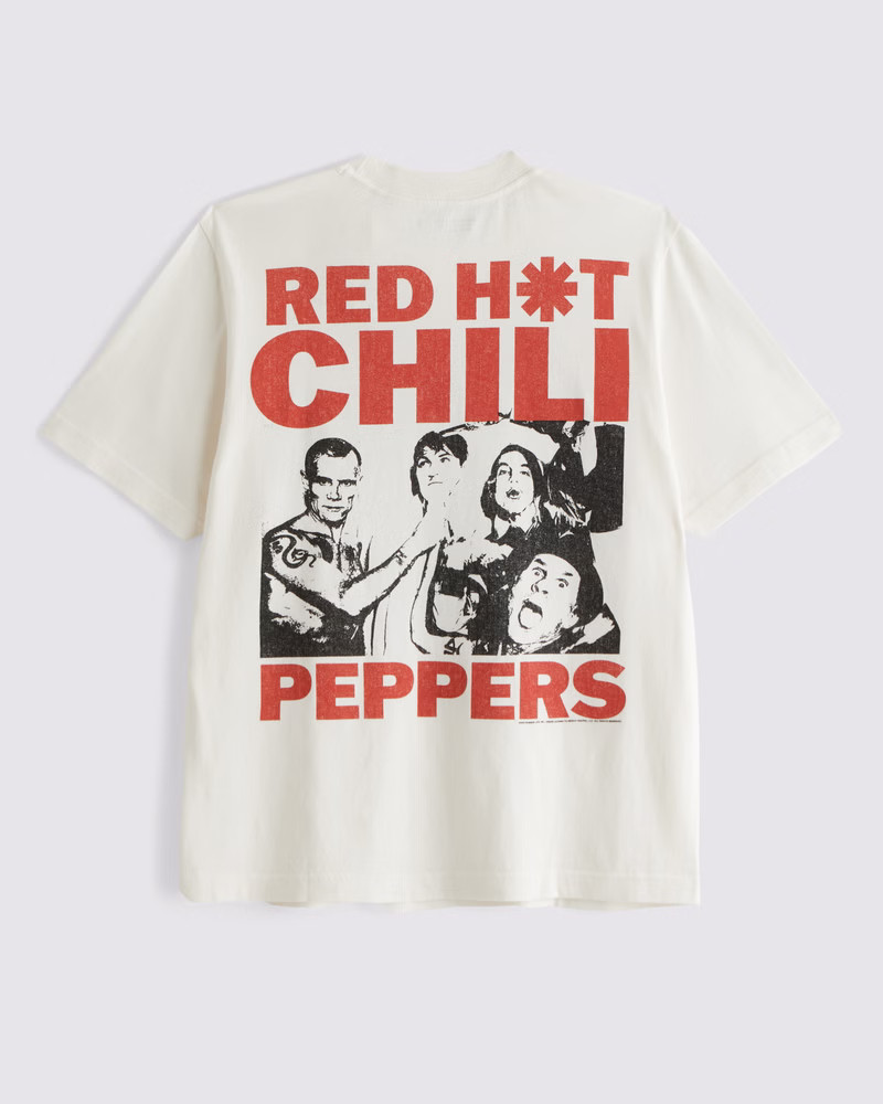Men's Red Hot Chili Peppers Vintage-Inspired Graphic Tee | Men's Clearance | Abercrombie.com | Abercrombie & Fitch (US)