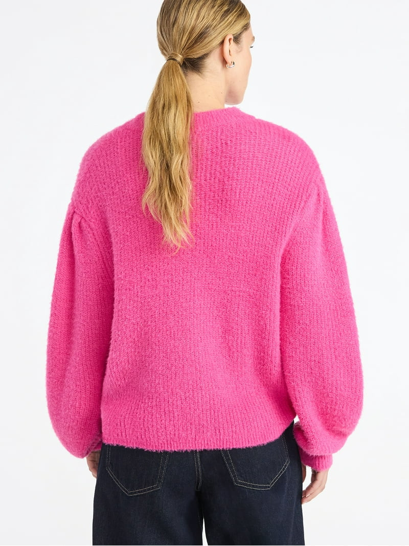 Scoop Women's and Women's Plus Oversized Sweater, Lightweight, Sizes XS-4X | Walmart (US)