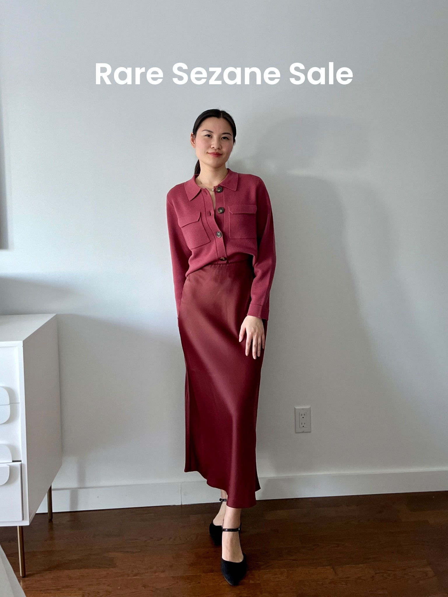 The famous Sezane Betty cardigan is on sale in this color for only $95. Such an amazing price and I love the smooth feeling of this merino wool fabric. A great winter staple. I’m wearing size S here and would recommend sizing up if you’re normally between sizes.

#LTKFindsUnder100 #LTKWorkwear #LTKSaleAlert