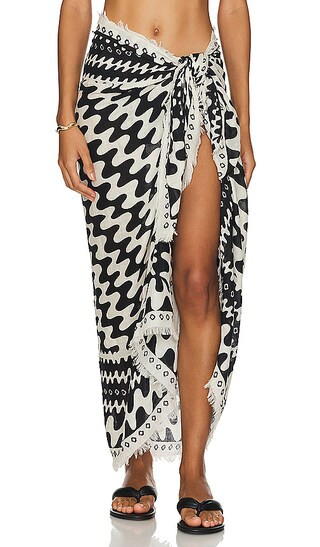 Rag & Bone Astra Swiggly Scarf in Black. | Revolve Clothing (Global)