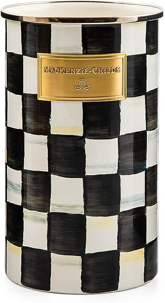 MACKENZIE-CHILDS Enamel Utensil Holder, Kitchen Utensil Holder for Countertop, Storage Caddy, Bla... | Amazon (US)