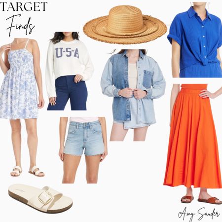 Target finds 
Sandals 
Summer outfit 
July 4th outfits 

#LTKStyleTip #LTKFindsUnder100 #LTKSeasonal