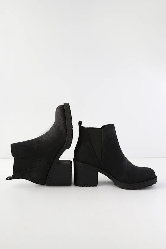 Lisbon Black High Heel Ankle Booties | Lulus (US)
