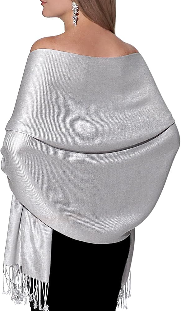 Pashmina Shawls and Wraps for Evening Dresses, Large Soft Pashminas Wedding Shawl | Amazon (US)