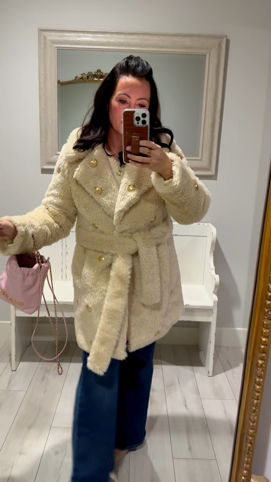 • medium jacket 
• medium sweater 
• size 6 denim

#LTKootd #LTKOver40 #LTKgrwm