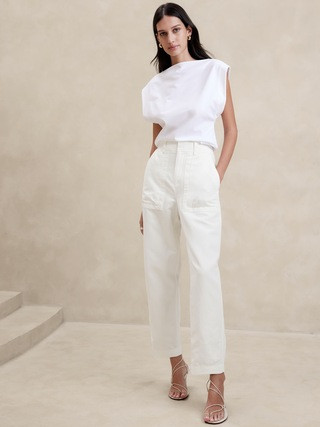 Mya Cotton-Linen Cargo Pant | Banana Republic (US)
