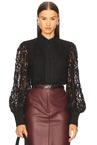 Remy Lace Bodysuit in Orchid White | Revolve Clothing (Global)