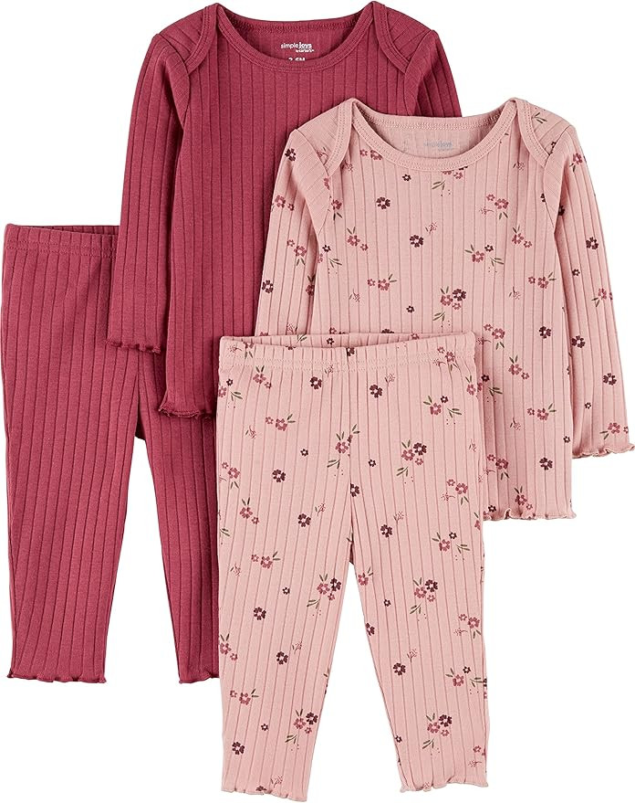 Simple Joys by Carter's Unisex Babies' 4-Piece Textured Set | Amazon (US)