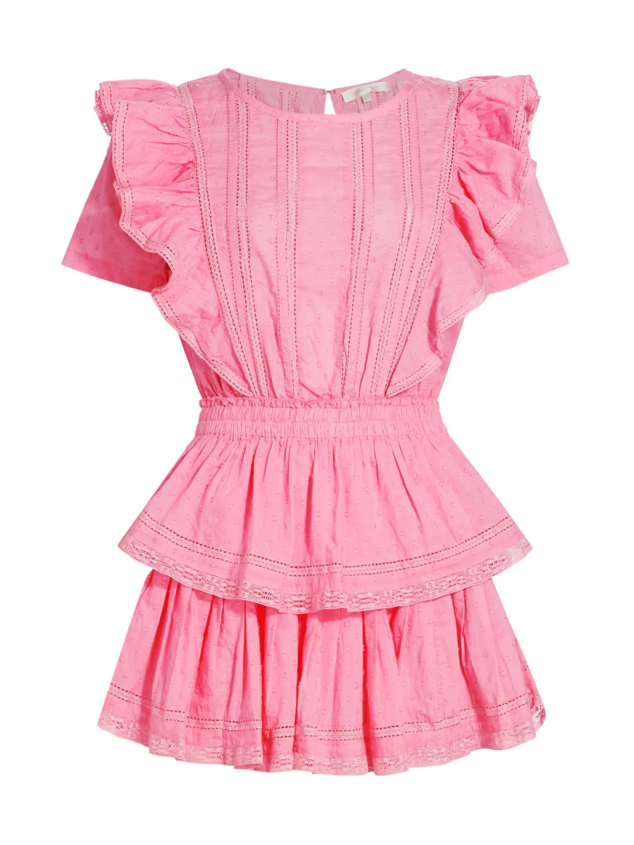 Natasha Ruffled Minidress | Saks Fifth Avenue