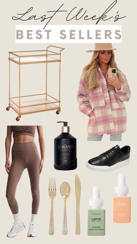 Best sellers - pink shacket - leggings - pura scents - home finds - gold flatware - bar cart - target - cole Hanns

#LTKstyletip #LTKhome #LTKfamily