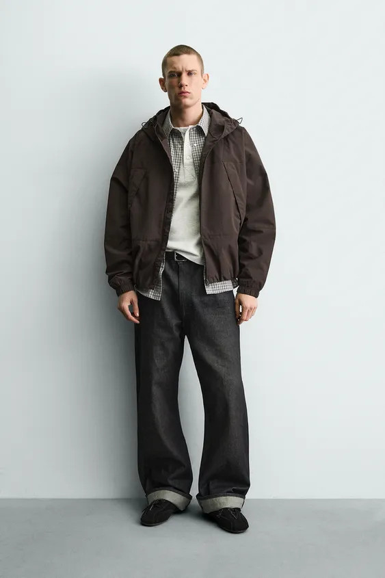 COMBINED WATER-REPELLENT TECHNICAL FLEECE JACKET | Zara AU