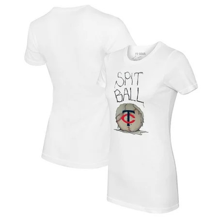 Women s Tiny Turnip White Minnesota Twins Spit Ball T-Shirt | Walmart (US)