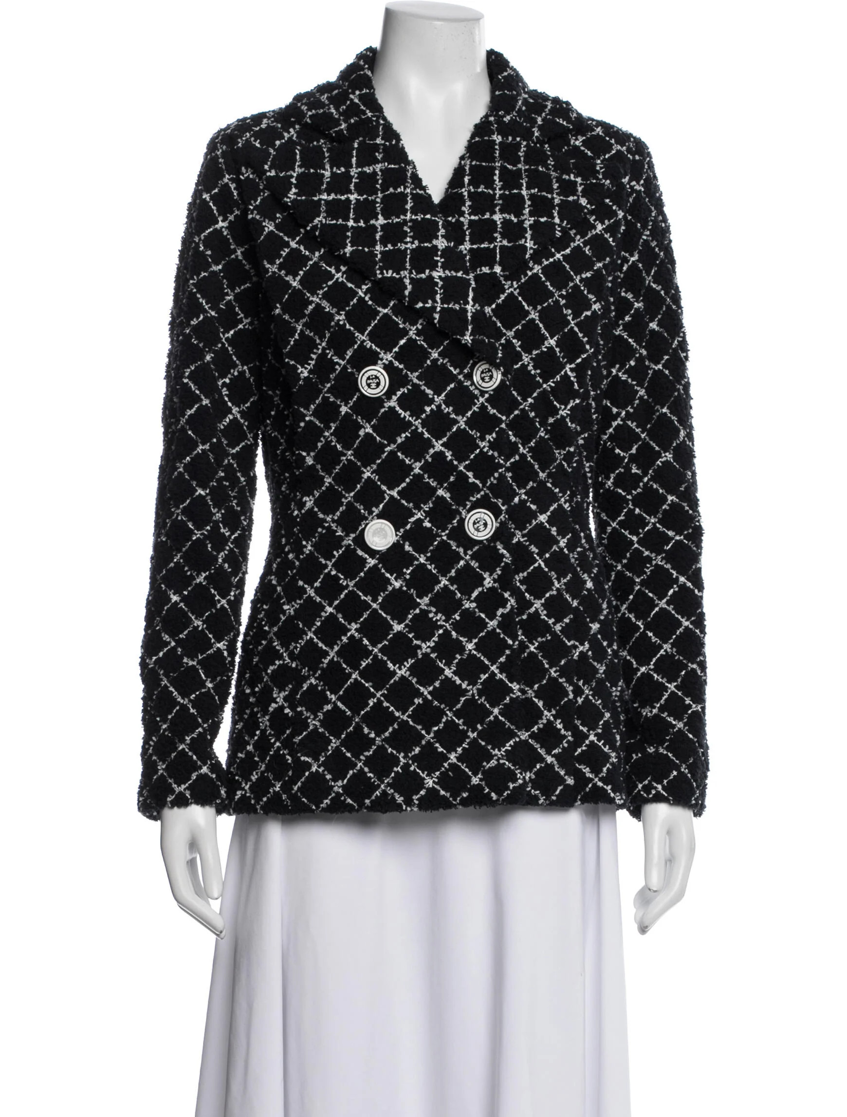 Chanel 2019 Tweed Pattern Blazer | The RealReal